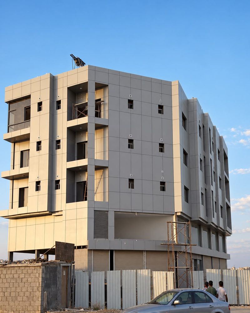 ACP cladding facade