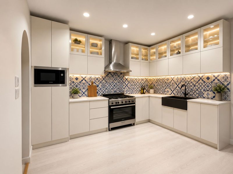 Aluminium kitchen cabinets