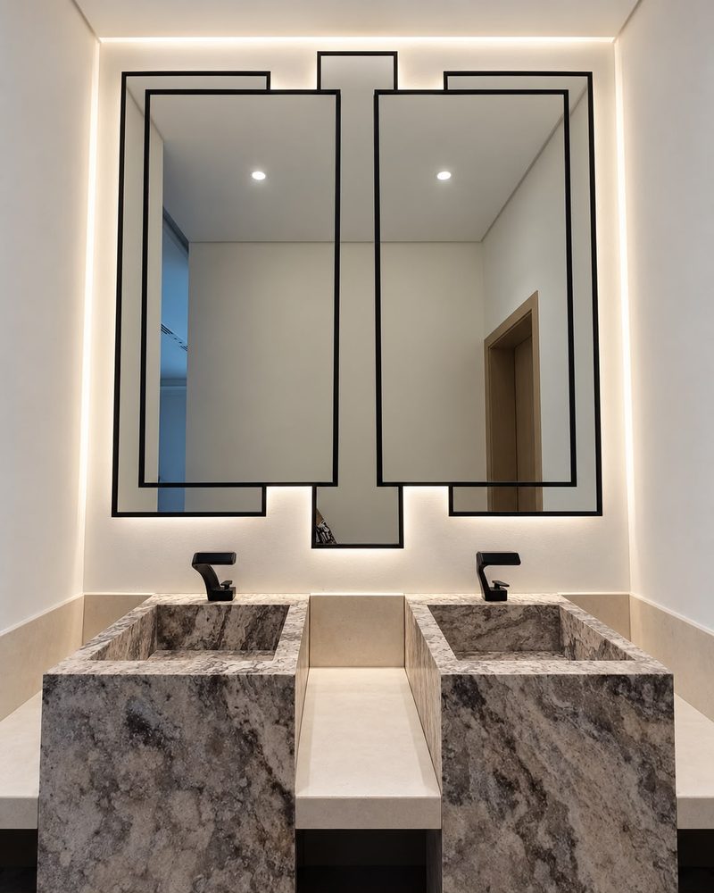 Custom mirror installation